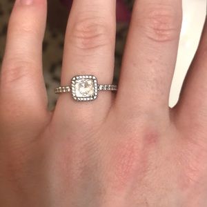 Sterling Silver Pandora CZ Ring